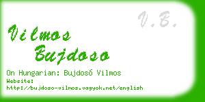 vilmos bujdoso business card